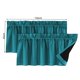 thumbnail image 2 of Cenefa de ventana Washranp de 2 piezas, color sólido, aislante térmico, opaca, con bolsillo para barra, corta, para cocina y baño, 2 of 3