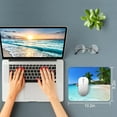thumbnail image 2 of 3 Pack Small Mouse pad Beach Square Mouse Mat for Wireless Mouse Office Computer Mousepad for Desk Mat Laptop with Non-Slip Rubber Base (Sea), 2 of 7