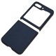 thumbnail image 2 of Funda protectora de cuero para teléfono con pantalla plegable, antiarañazos, a prueba de caídas, para Galaxy Z Flip 5, grano cruciforme azul, 2 of 10