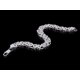 thumbnail image 4 of Brazalete de cadena de esbones cubanos con bordillo de 10 acero inoxidable pteado grueso para hombre Zulema Curb plana Pulsera de Eslabones, 4 of 6