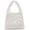 White, variant on Kukuzhu Small Crochet Tote Bag for Women Summer Mesh Woven Handbags Beach Hobo Bag