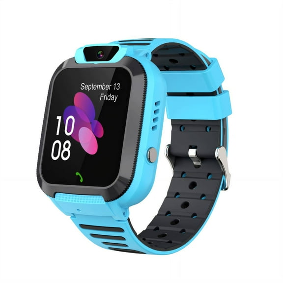GJX Kids Watch Clear Stable Call Smart Watch for Kids Waterproof Big Battery Kids Smart Watches Girls Blue