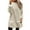 Beige, variant on ManxiVoo Women's Warm Lined Crewneck Long Sleeve Shirt Casual Comfort Fit Relaxed Thermal Style Top L Size Beige