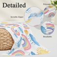 thumbnail image 3 of Cute Rainbow Sun Body Pillow Cover 20 x 60 Inch Decorative Pillow Cover Rainy Simple Drawing Lumbar Pillowcase Seasonal Rectangle Cushion Case for Couch Sofa Bed Living Room, 3 of 9