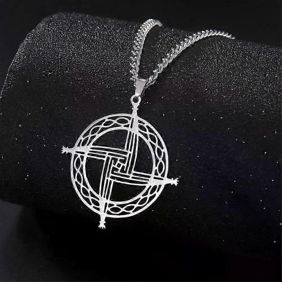 My Shape Saint Brigid Cross Pendants Necklaces Fit For Women Men Stainless Steel Traditional Celtics Irish Cross Amulet Jewelry Gift