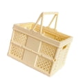 thumbnail image 4 of Almencla Storage Crate Foldable Basket Milk Crate for Camping Spring Outing Household Yellow, 4 of 8