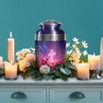 thumbnail image 6 of SABURIAL Cross Urn - Decorative Handmade Urns for Mom & Dad Ash - Burial Memorial Urns for Adult Ash - Beautiful Urn for Ashes - 10 Inch - Large with Velvet Bag, 6 of 7