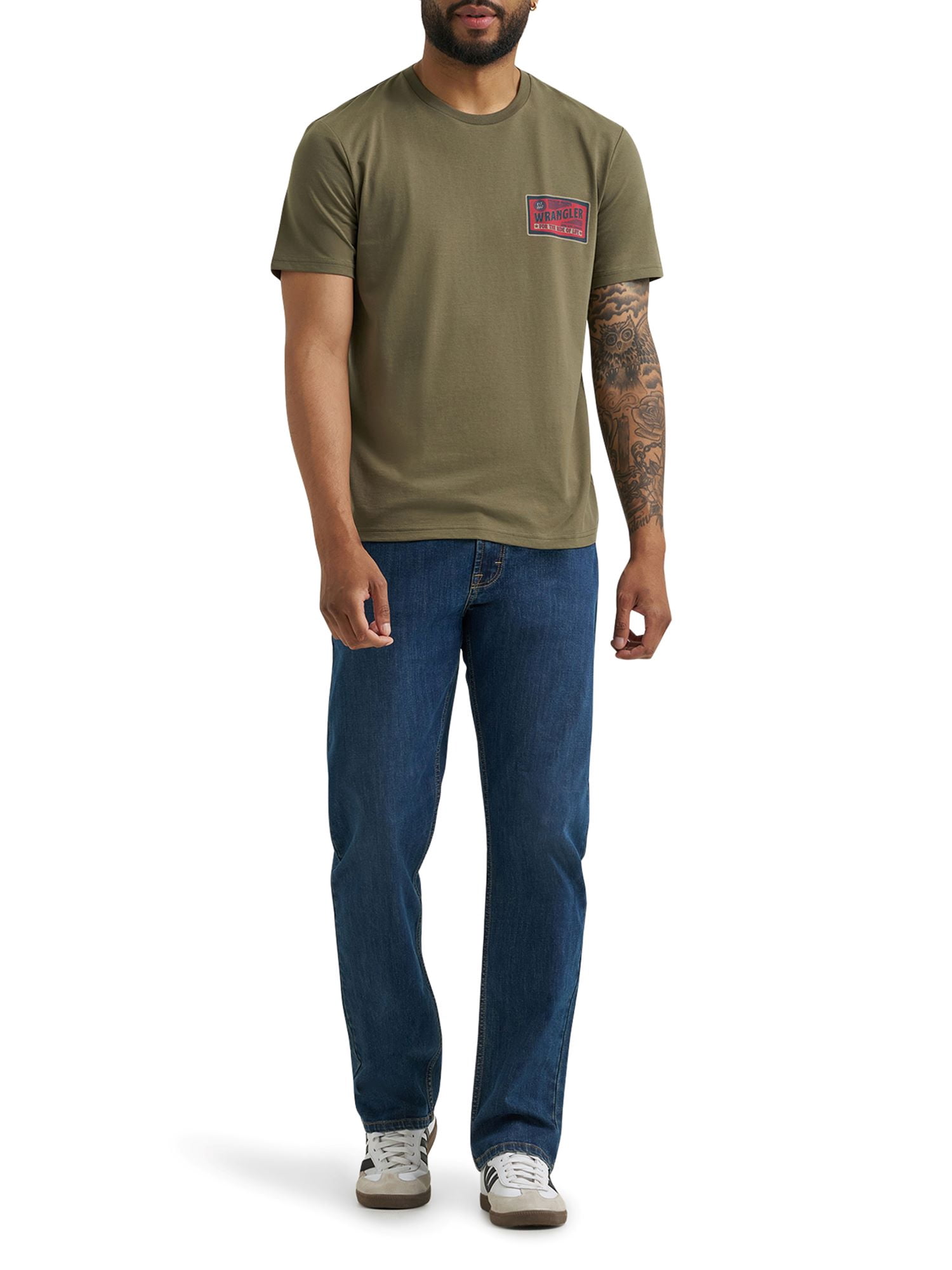 Wrangler Men's Straight Fit Jean with Stretch