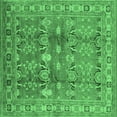 thumbnail image 1 of Ahgly Company Indoor Square Oriental Emerald Green Traditional Area Rugs, 4' Square, 1 of 4