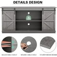 thumbnail image 6 of Farmhouse TV Stand for Televisions up to , Sliding Barn Doors and Storage Cabinets, Console Table and Media Furniture for Living Room, 6 of 18