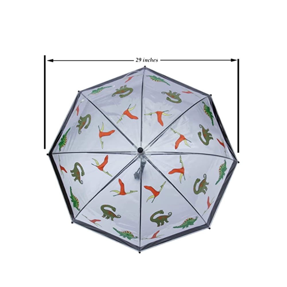 Boys Dinosaurs Clear Dome Umbrella