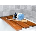 thumbnail image 6 of 29 inch Malibu Removable Tri-Fold Bathtub Bench Seat, Teak Wood , 6 of 12