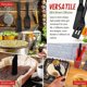 thumbnail image 4 of 2 Pieces Mini Brownie Serving Spatula Set, Serve Turner Slotted Silicone Kitchen Utensil (black), 4 of 5
