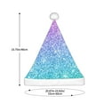 thumbnail image 3 of Cauagu Multicolor Glitter for Adult Christmas Hat,1-Pack Xmas Holiday Hat Santa Hat for Women & Men Festive Headwear Accessories Fit for Christmas/New Year/Party, 3 of 6