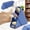 Blue, variant on FEOLGEHLY Special Pencil Cases, Large Capacity Silicone Double Purpose Pen Pouch, Stationary Organizer, Portable Durable for Office Travel Holds Pens Erasers Components Small Items (Purple)