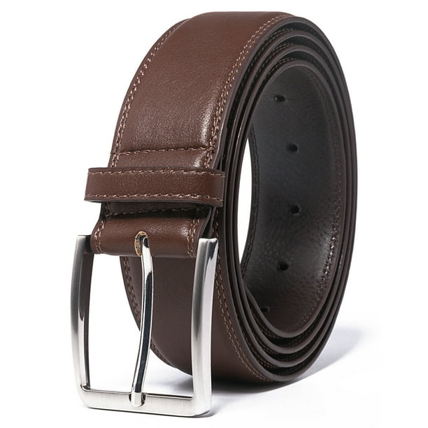 Men's Leather Dress Belt with Single Prong Buckle Belts for Men,1.5 ...