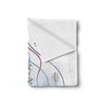 thumbnail image 2 of Jellyfish Soft Flannel Fleece Throw Blanket, Illustration of Ornamental Little Creatures in the Ocean Oriental Details, Cozy Plush for Indoor and Outdoor Use, 60" x 80", Multicolor, by Ambesonne, 2 of 5