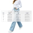 thumbnail image 4 of Tqcoqu Women's High Waist Wide Leg Straight Jeans,Double Front Patch Pocket Denim Pants,Single Button Zip Fly Casual Daily Trousers,Light Blue Women's XXS-L, 4 of 8