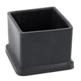 thumbnail image 3 of 10 Uds. Cubierta cuadrada de goma para patas de silla de escritorio, 30x30mm, color negro, 3 of 5