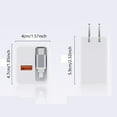 thumbnail image 2 of 40W Port USB C and A Wall Charger Block with Retractable Compact Fast Charging Adapter for Multiple Devices FCC Certified Universal Power, 2 of 3