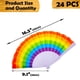 thumbnail image 2 of Ventiladores plegables Hananona Rainbow, 24 unidades, poliéster (42 x 23 cm), 2 of 7