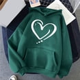 thumbnail image 2 of DDAPJ pyju Womens Heart Print Hoodie 2023 Fall Fashion,Teen Girls Cute Graphic Hooded Sweatshirt Loose Casual Long Sleeve Drawstring Pullover Hoodies with Kangaroo Pocket, 2 of 4