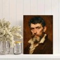 thumbnail image 2 of Antique Gentleman Portrait Canvas Print, Vintage Moody Rustic Fine Art, Classic Wall Decor, 2 of 8