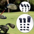 thumbnail image 4 of Funda para la cabeza para golf Sharpla Driver 3 piezas con pompón de punto con etiqueta numérica para hombres Cubierta de la cabeza del palo de golf, 4 of 8