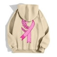 thumbnail image 4 of Shadoumai Womens Zip Up Hoodie Cancer Awareness Pullover Long Sleeve Casual Athletic Sweatshirt With Pocket Drawstring Fall Winter Jackets, 4 of 6
