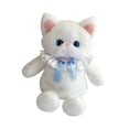 thumbnail image 4 of Mochila de peluche con forma de gato, moderna y suave, ideal para viajes y para amantes de las mascotas. Estilo urbano para chicas. Blanco, 4 of 9