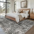 thumbnail image 3 of FairOnly 5'x7'Oriental Distressed Area Rug Machine Washable Non Slip Vintage Soft Indoor Floor Cover for Living Room Bedroom Office Study Room,Grey, 3 of 7