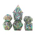 thumbnail image 1 of Juego de Dados poliédricos Zulema 7 piezas color deslumbrante Dados polihédricos huecos, 1 of 8