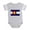 Heather Gray, variant on CafePress - Colorado Snowboard Flag - Cute Infant Baby Football Bodysuit