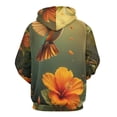 thumbnail image 3 of Hummingbird Floral Bloom 3d Sweatshirts Hoodie Fashion Casual Personality Men's Women Street Hoodie Pullovers Long Sleeve Comfortable Top, 3 of 6