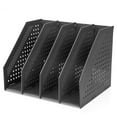 thumbnail image 1 of ViLaViDeca CollapsibleMagazine File Holder/Desk Organizer For OfficeOrganization And Storage With 3 Vertical Compartments, 1 of 7