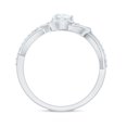 thumbnail image 2 of Rosec Jewels Lab Diamond Promise Engagement Ring - Love Knot Ring - Valentines Gift, 925 Sterling Silver, US 4.00, 2 of 8