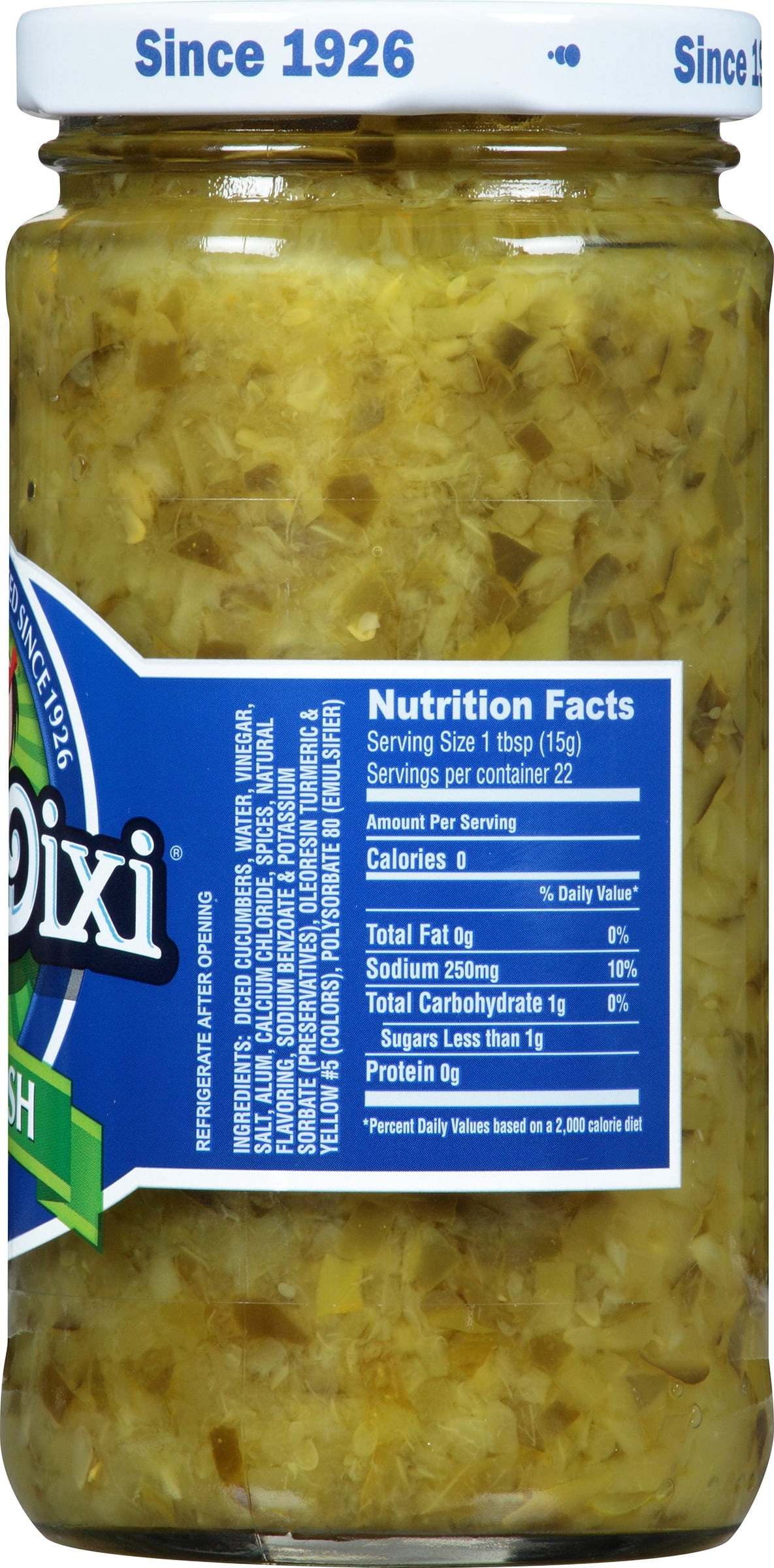 Del-Dixi Dill Relish, 12 oz Jar