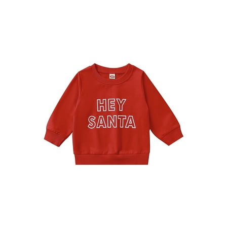 

Christmas Toddler Baby Boys Girls Long Sleeve Sweatshirts Crewneck Sweaters Xmas Fall Winter Pullover Tops