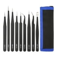 thumbnail image 6 of Precision Anti-Static Stainless Steel 9 in 1 Tweezers Kit Set For Electronics/Jewelry-Making/Laboratory Work/Hobbies, 6 of 8