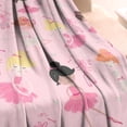 thumbnail image 3 of Ballet Princess Pattern Blanket,Comfortable Soft Lamb Wool Throw Blanket,All Season,Warm Lightweight Blankets for Sofa Bed Couch Living Room Chair,60"x80", 3 of 4