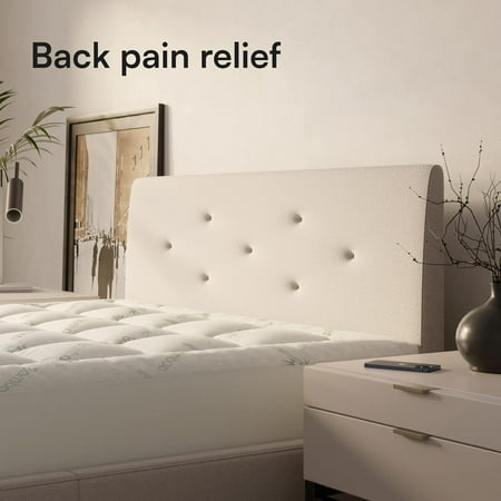 Bamboo Mattress Topper Twin Cooling Breathable Extra Plush Thick Fitted 8-20 Inches Pillow Top Mattress Pad Rayon Cooling Ultra Soft (Bamboo, Twin 39x75 Inches)