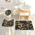 thumbnail image 2 of Vintage Mushroom Bathroom Set- Botanical Fern Forest Plants 4PCS Shower Curtain Sets Accessories with Non-Slip Rug, Toilet Lid Cover, Bath Mat-72x72in-Boho Curtains-Home Decor Women Gifts, 2 of 6