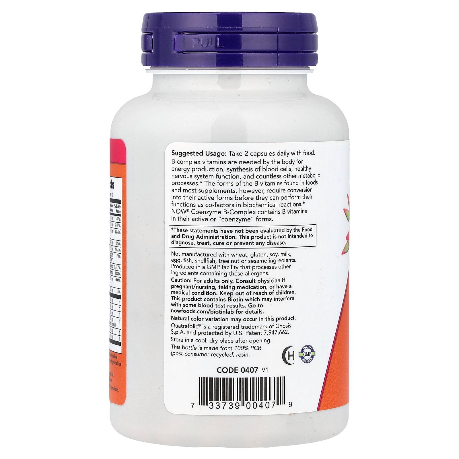 NOW Foods Coenzyme B-Complex With Alpha Lipoic Acid and CoQ10, 120 Veg Capsules