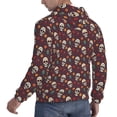 thumbnail image 6 of Haiem Skull colorful flower Patterned Men's Hoodie with Kangaroo Pocket - Ideal Pullover Sweatshirt for Daily Wear, Travel, and Home-Large, 6 of 7