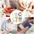 thumbnail image 4 of Knitted Set 1Pcs Mini Darning Loom Knitting Kit with 14 Hooks 50 Color Threads and Repair Tools for DIY Weaving Mending Socks & Jeans JASKFLY, 4 of 9