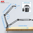 thumbnail image 3 of YIZHAN Digital Microscope for Adult 13MP 1080P HDMI VGA Industrial Video Microscope with 150X Zoom C-Mount Lens Foldable Stand LED Ring Light for Electronics Inspection, Jewellery and Watch Repair, 3 of 8