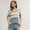 Multicolor, variant on FJUCHAI Women's Short Sleeve Knit T Shirts Crew Neck T Shirts New Patchwork Striped Casual Loose Striped Pullover Sweater Tops