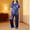 Navy, variant on Kids Girls Silk Pajamas Set Bowknot Print Short Sleeve Button Down Sleepwear with Pants Set Pajamas Sleepwear Outfits 5-6 years Boy Pajamas