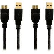Arsenal Gaming AUH402 Universal microUSB Charging Cables, Black