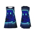 thumbnail image 5 of Sigee Geometry Dash (10) for Women's Sleeveless Dress Relaxed Fit Dress with Pockets, 5 of 7
